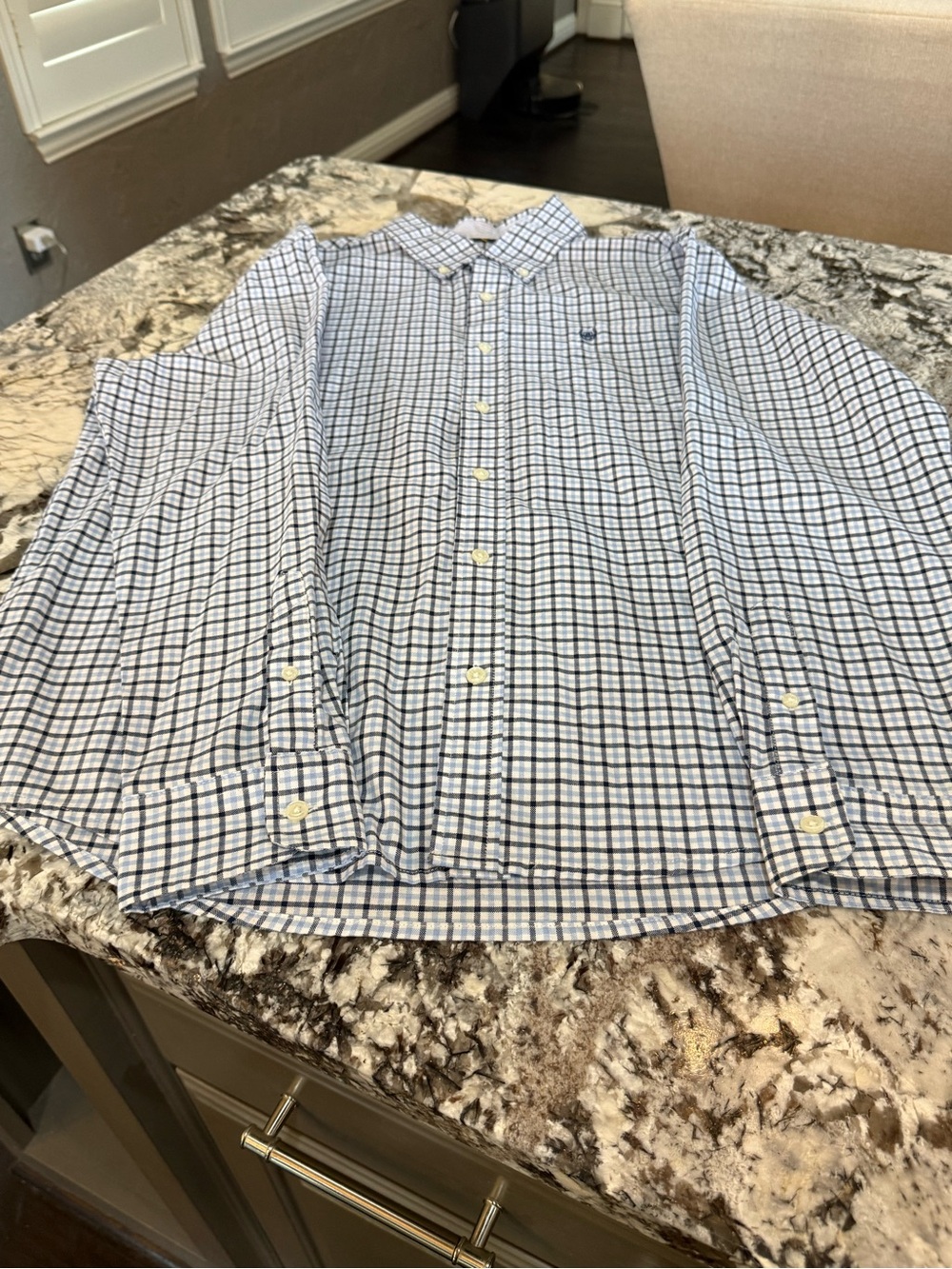 Chaps Men’s Long Sleeve Button-Down Shirt – XL